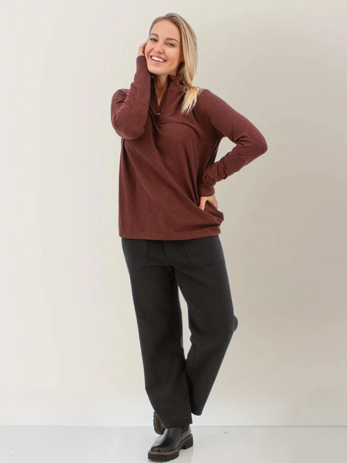 MacIntyre Quarter Zip Embroidered Pullover studio