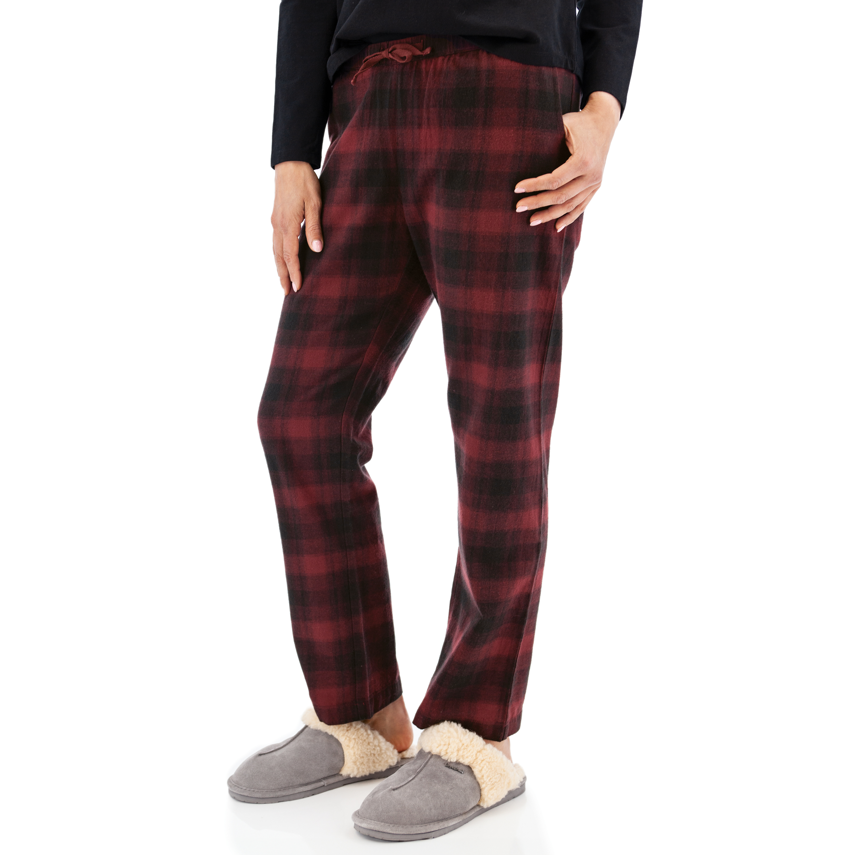 Joggers Black Buffalo Plaid Mens Pajama Pants Red And Black Plaid