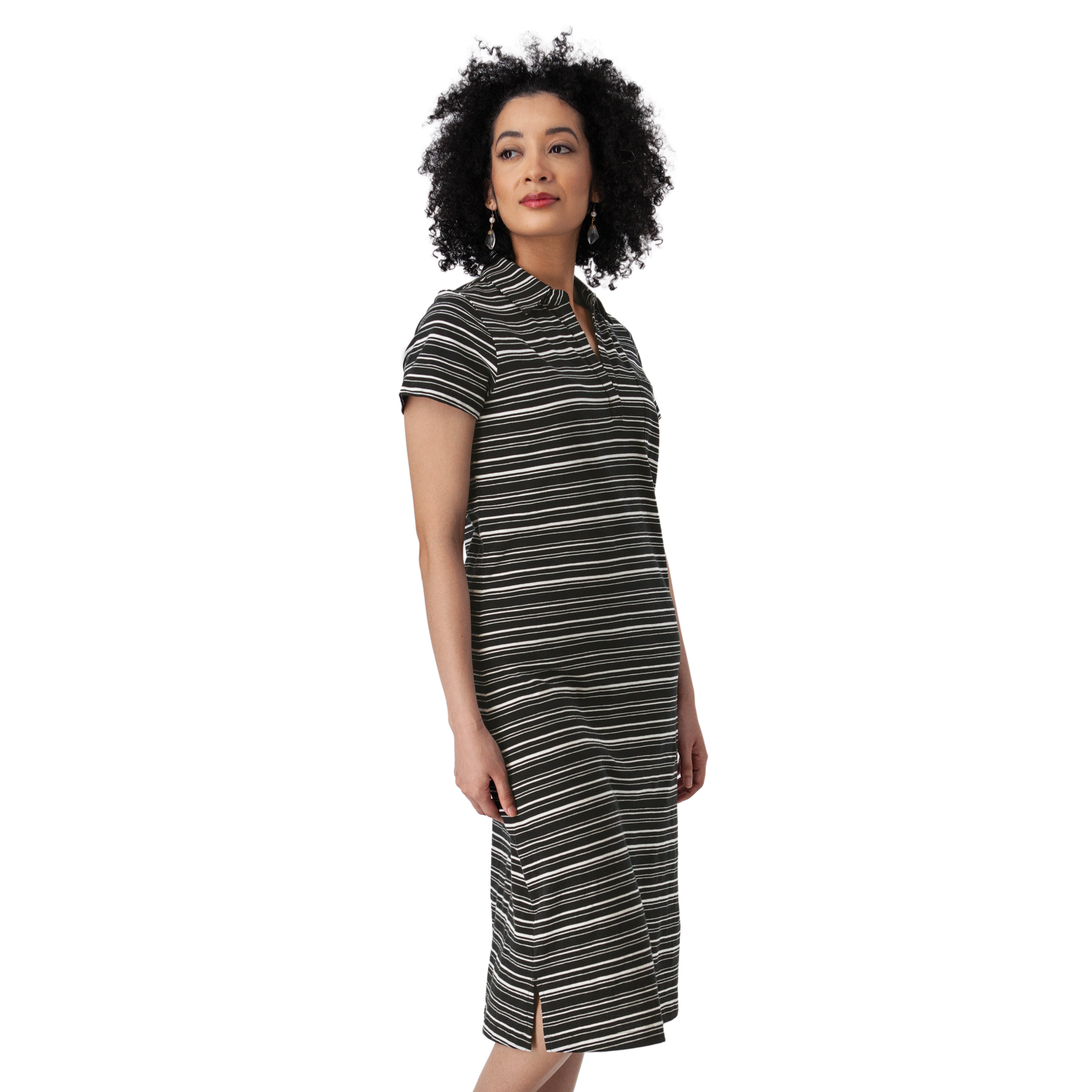 beige midi sweater dress Rihoas V Neck Bodycon Sweater Dress, Apricot / L