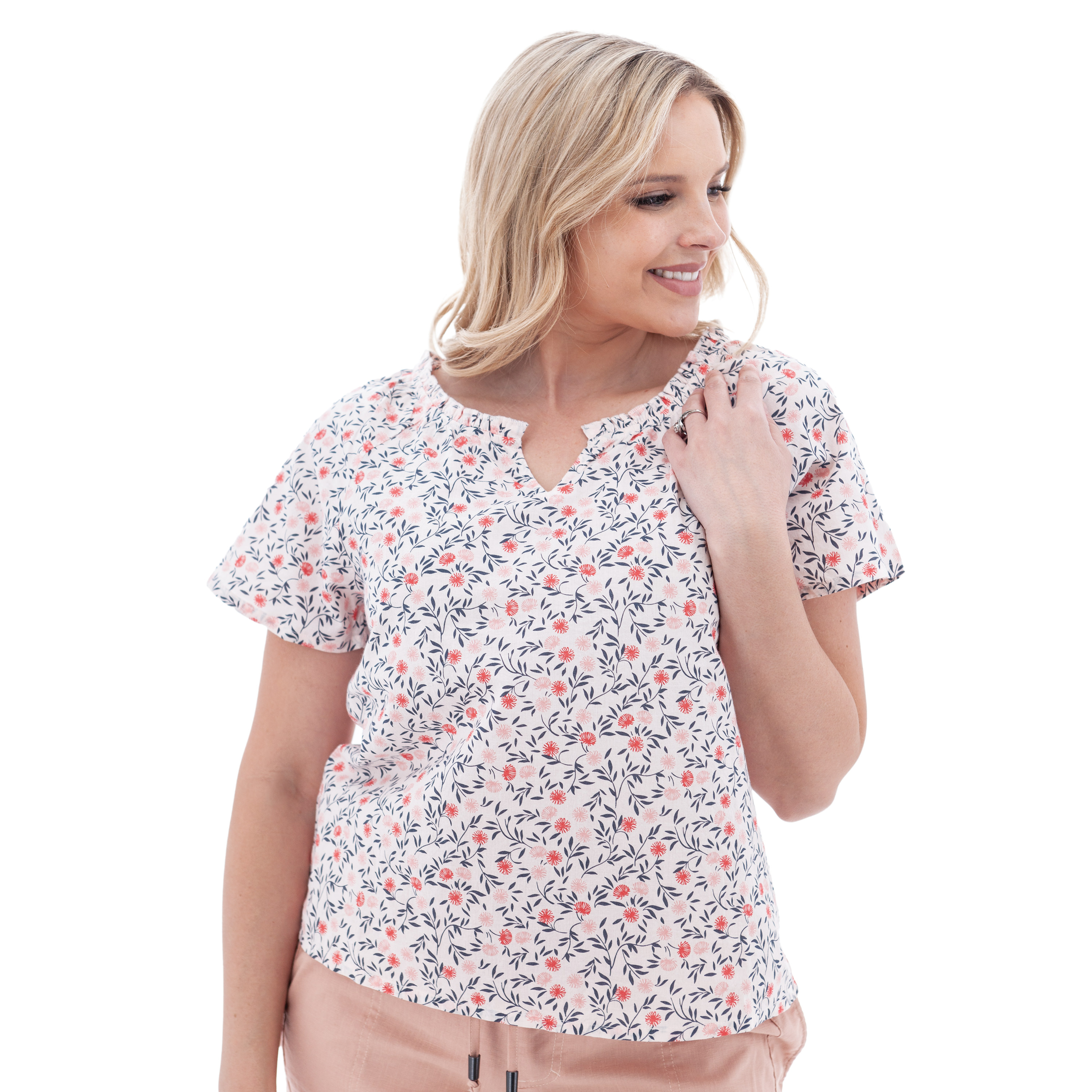 Chryssie Floral Print Top