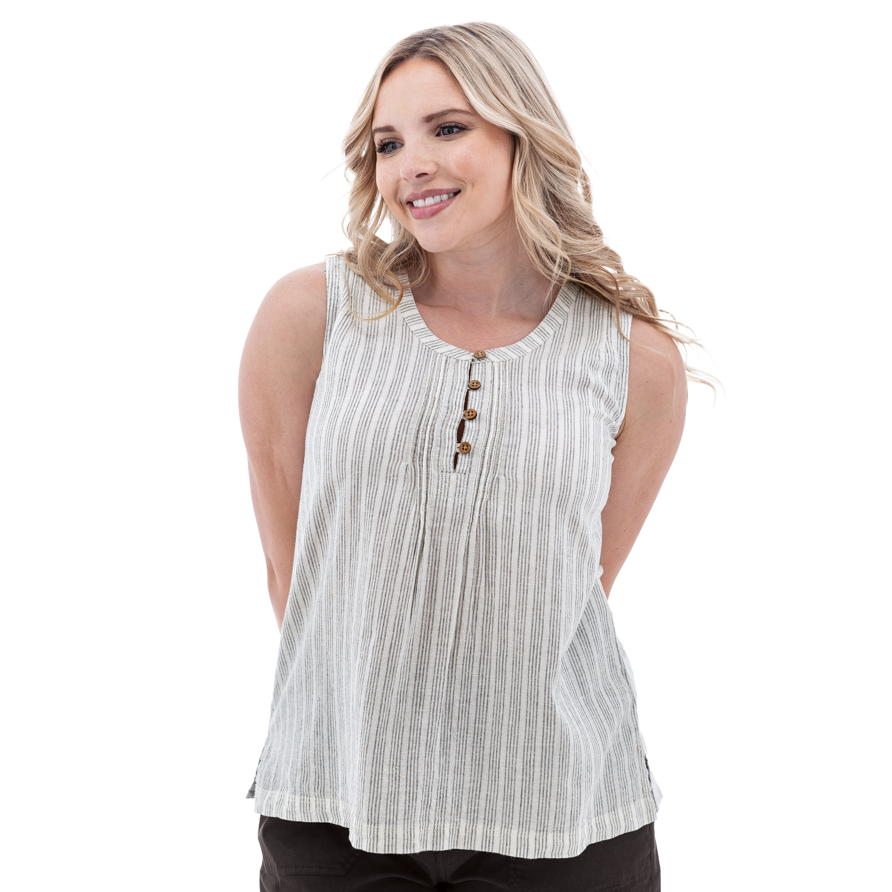 Breeze Pintuck Swing Tank Top