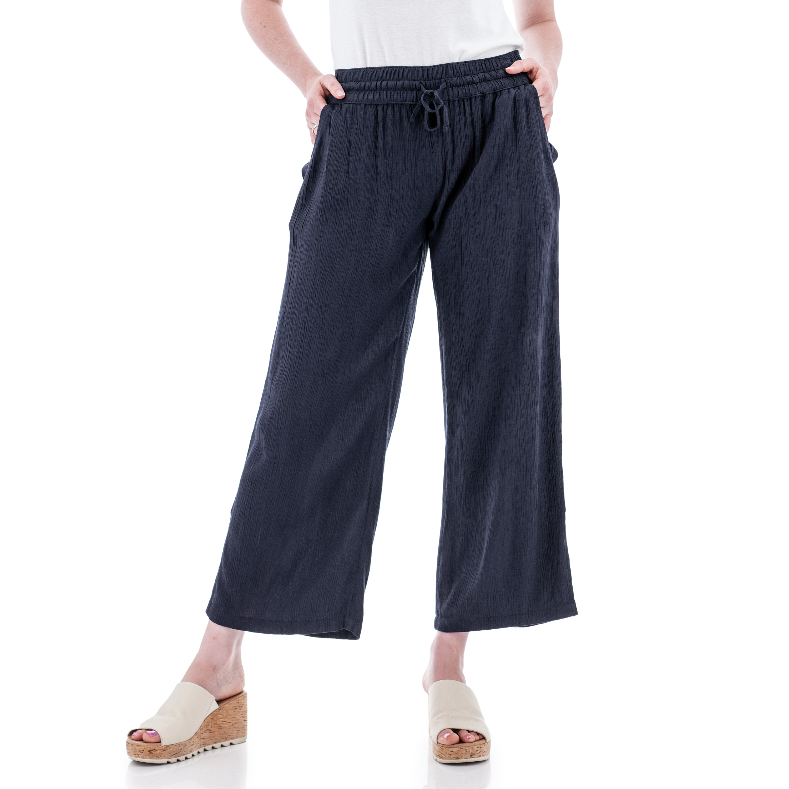 Sorrento Crepe Wide Leg Ankle Pant
