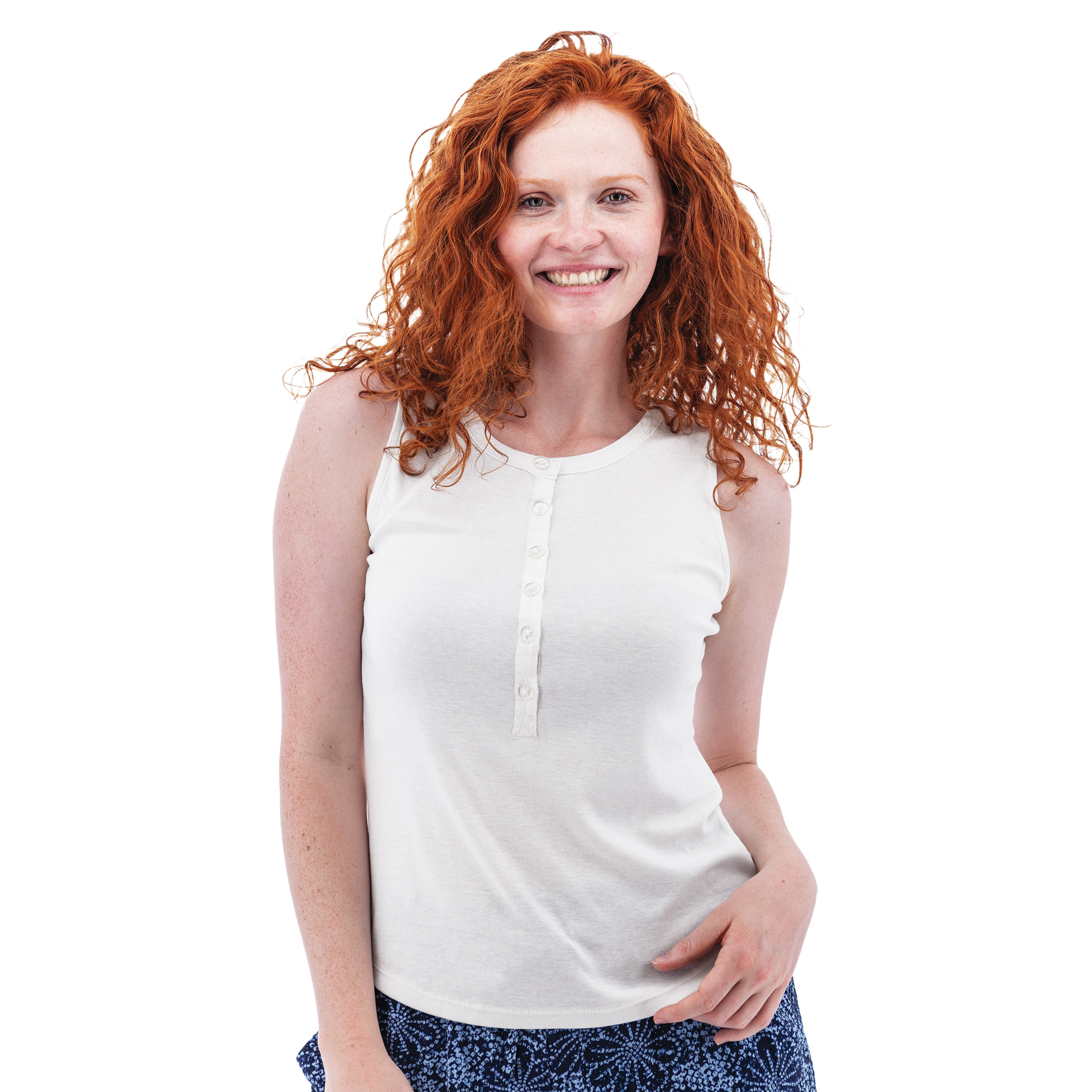 Sandia Henley Tank Top