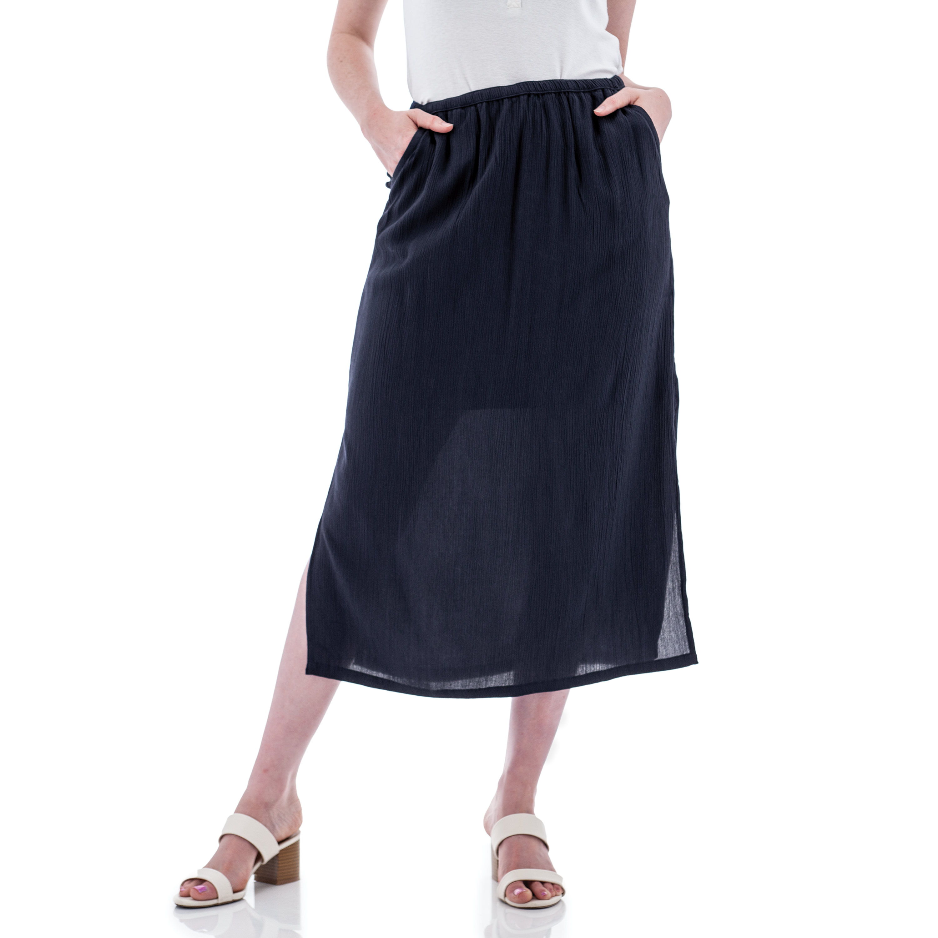 Sorrento Crepe Midi Skirt