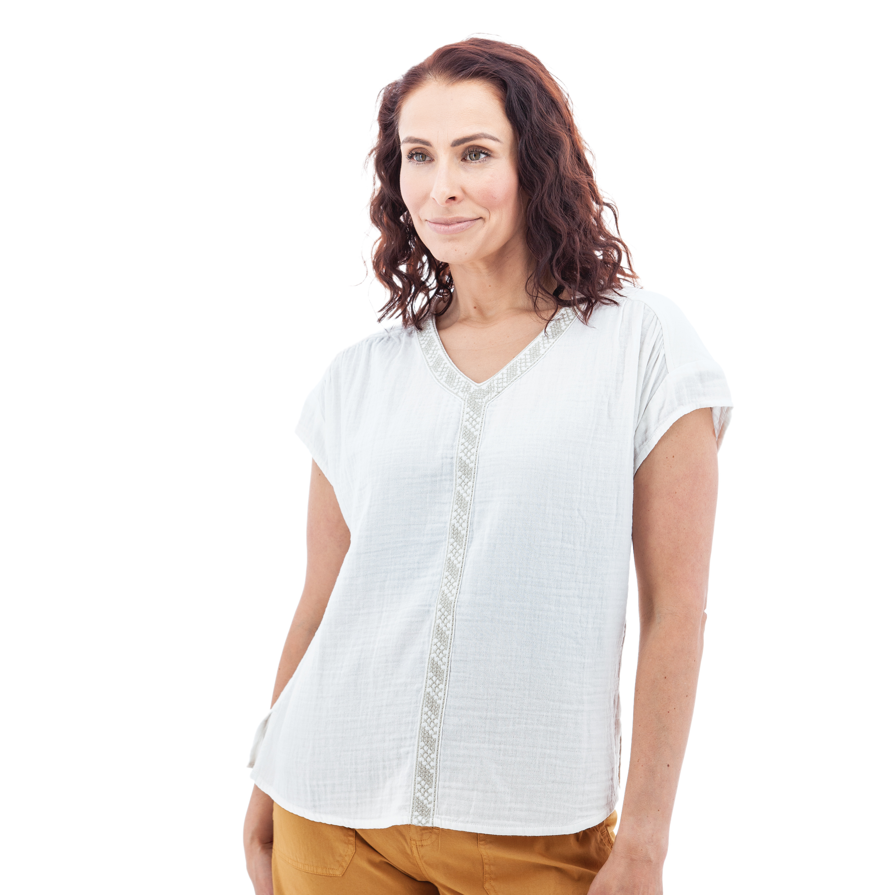 Kelford Embroidered Lightweight Top
