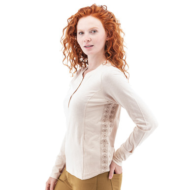 Mandy Embroidered Henley studio
