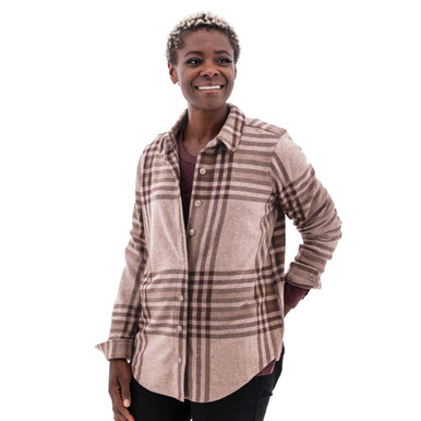Luscious Plaid Boyfriend Shirt studio