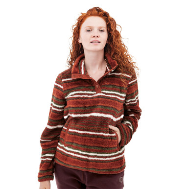 Equinox Striped Fleece Pullover studio