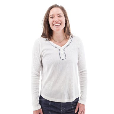 Nevis Embroidered Rib Knit Top studio