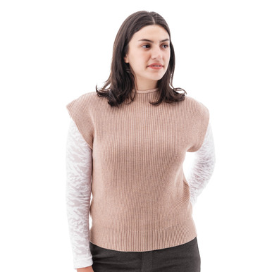 Pine Dolman Rib Knit Vest studio