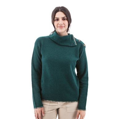 Solitude Button Collar Sweater studio