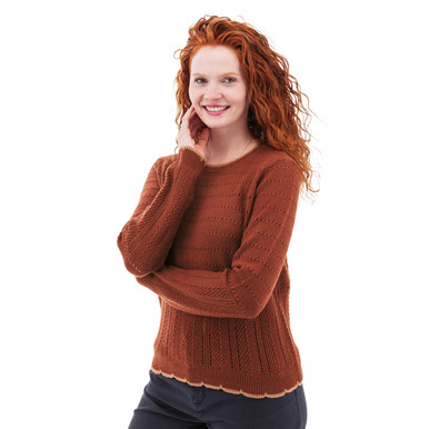 Halcyon Pointelle Sweater studio