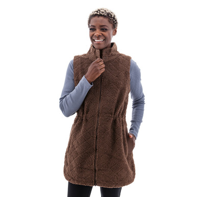 Solstice Sherpa Fleece Long Vest studio