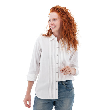 Carson Pearl Snap Pintuck Shirt studio