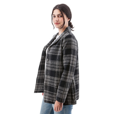 Abigail Plaid Cardi-Jac studio
