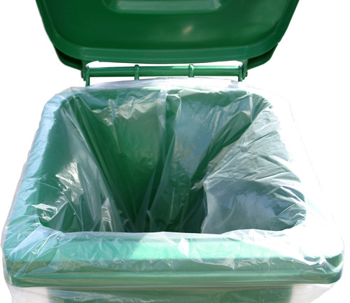 240 Litre Clear Recycled Wheelie Bin Liners