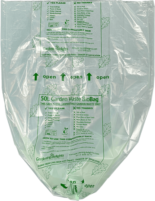 50 Litre Biodegradable & Compostable Refuse Sacks (Rolls of 10)