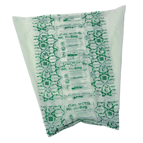 40 Litre Biodegradable & Compostable Liners (Rolls of 25) - 20 Rolls per Box