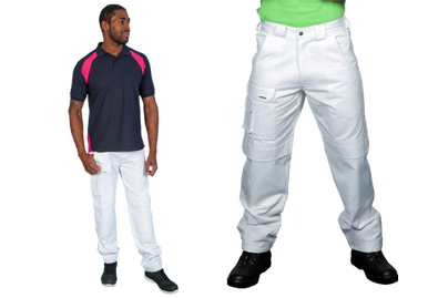 Shield Trouser - White - 48" Waist, 32" Leg