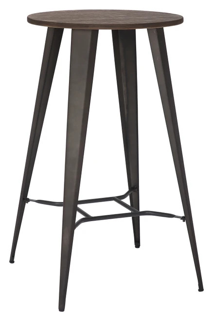 Tolix Rustic Round Bar table