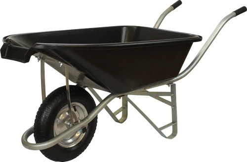 Pouring Tipping Black Wheelbarrow - 75 Ltr / 150Kg / 4.5CBF