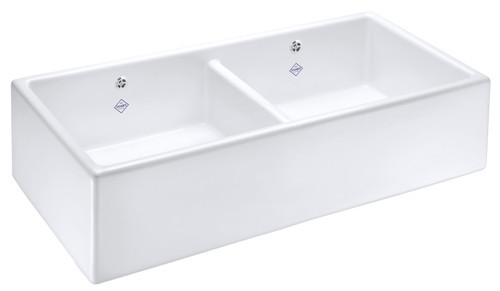 Shaws Shaker Double 800 Ceramic Kitchen Sink