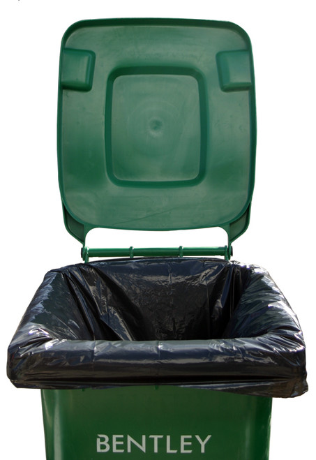 240ltr Large Black Superior Recycled Wheelie Bin Liners