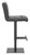 Deluxe Luscious Matt Black Bar Stool Black