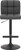 Allegro Matt Black Bar Stool Charcoal