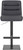 Deluxe Luscious Matt Black Bar Stool Charcoal