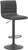Aldo Matt Black Bar Stool Black