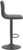 Aldo Matt Black Bar Stool Black