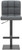 Deluxe Allegro Matt Black Bar Stool Charcoal