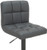Deluxe Allegro Matt Black Bar Stool Charcoal