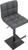 Deluxe Allegro Matt Black Bar Stool Charcoal