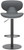Deluxe Carcaso Matt Black Bar Stool Charcoal