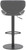 Deluxe Carcaso Matt Black Bar Stool Charcoal