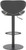 Deluxe Carcaso Matt Black Bar Stool Black