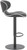 Deluxe Carcaso Matt Black Bar Stool Black
