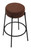 Rotonda Distressed Leather Bar Stool Brown