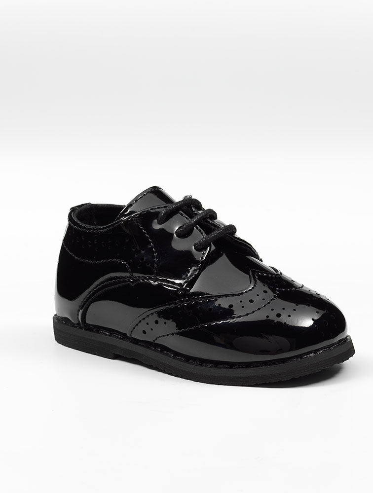 Boys Patent Black Shoe - Nico