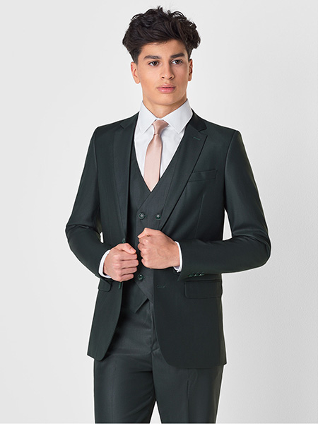 Shop Ford forest green boys suit at Roco