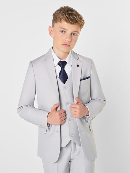 Shop Monaco stone grey boys prom suit at Roco