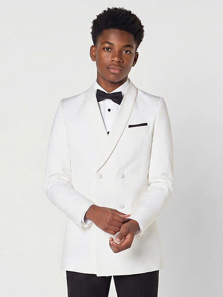 Shop Spectre ivory boys tuxedo at Roco
