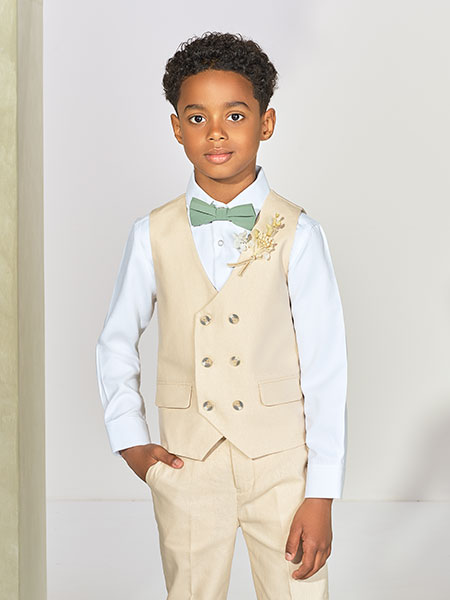 Shop the Harvey beige boys suit at Roco