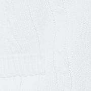 Baby white soft knit romper - Kilian