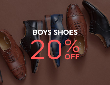 Shop 20% off boys shoes in the Roco Black Friday Sale