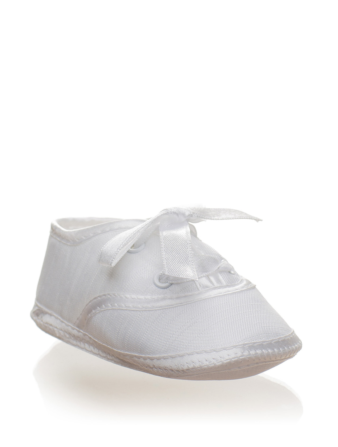 Unisex white shoes Christening shoes Babies shoes Flower
