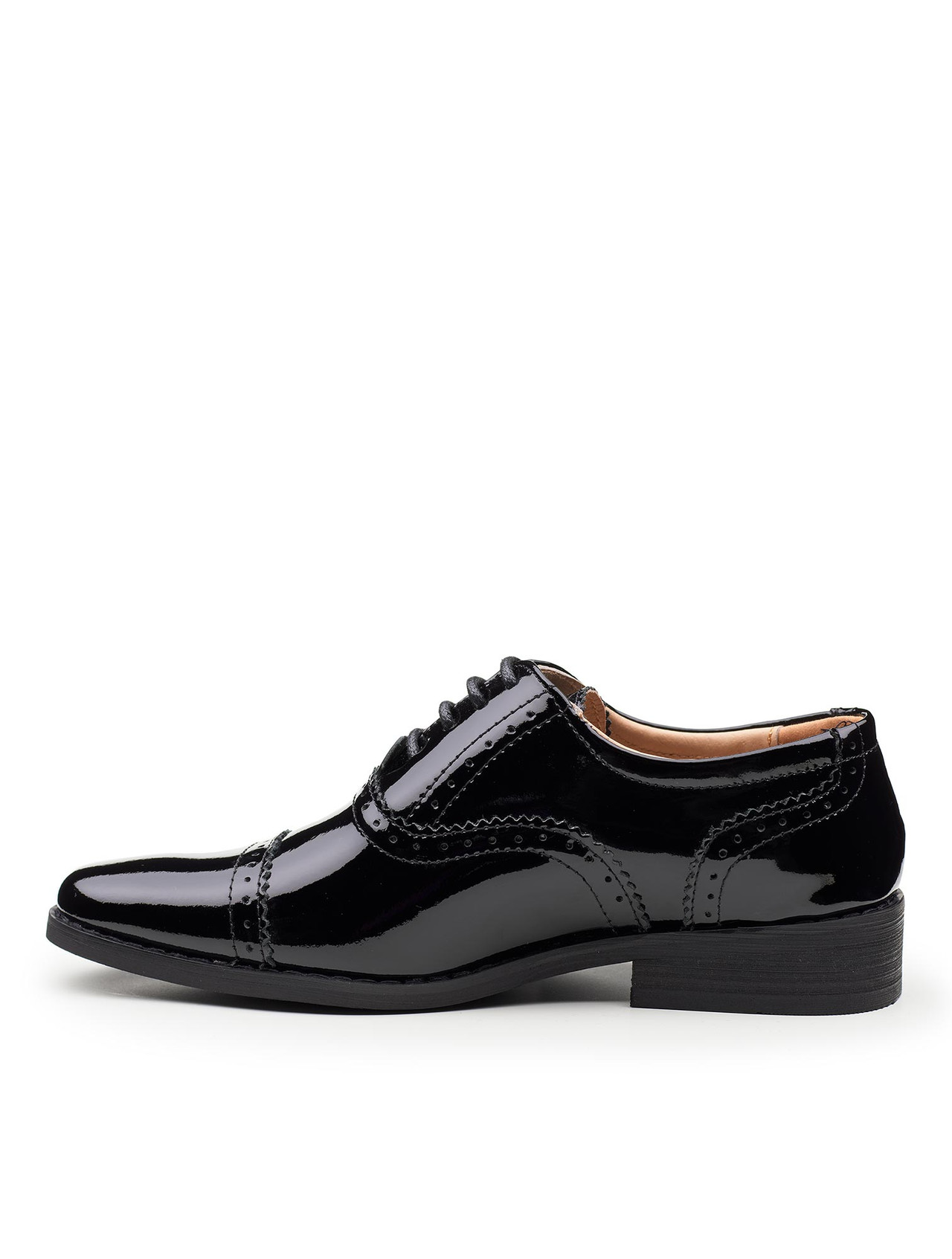 Boys black leather shoes | Boys holy communion shoe | Boys patent black ...