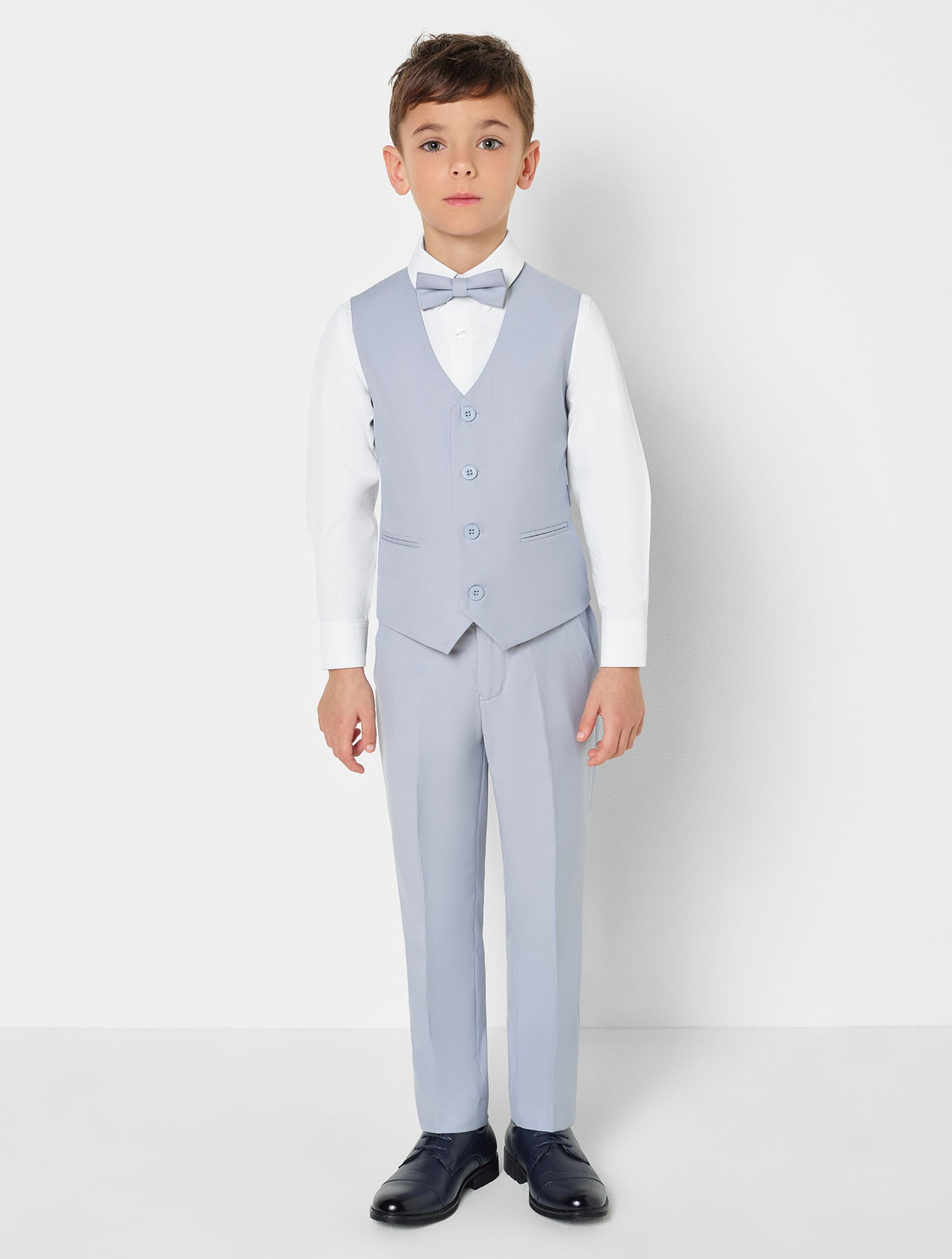 Boys pale blue waistcoat suit Boys blue page boy suit Paisley of